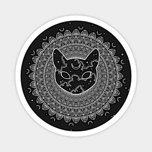 Cosmic Cat Mandala Magnet